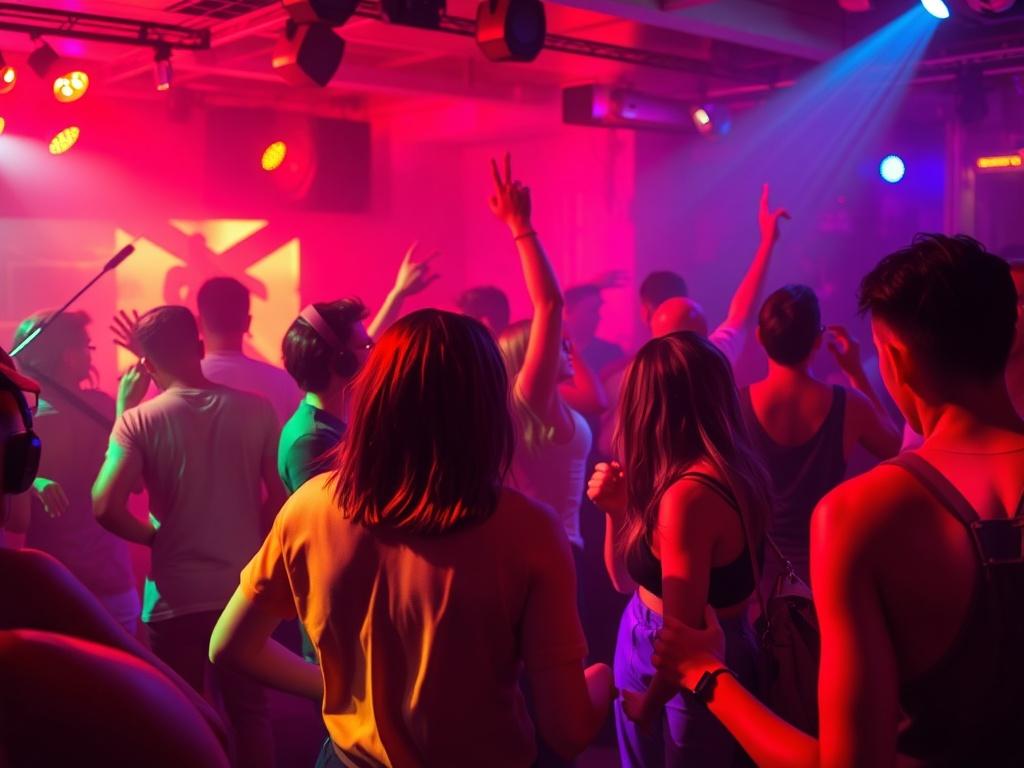 A realistic high resolution of a lively activity at a