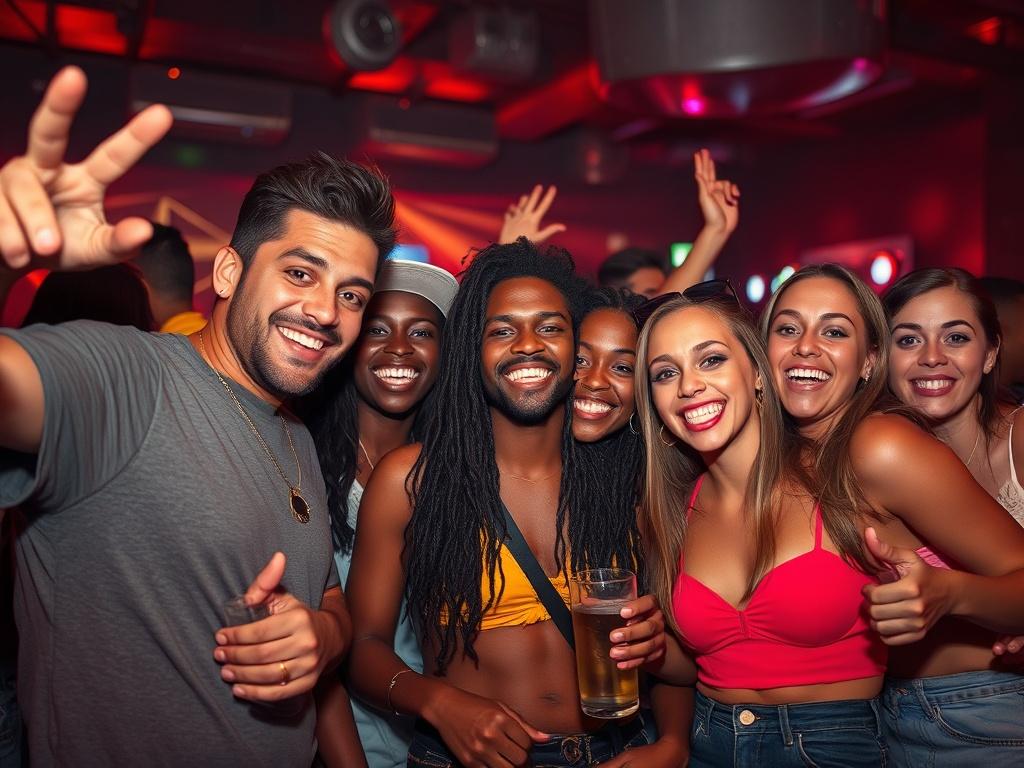 A vibrant high resolution of a group of diverse explorers