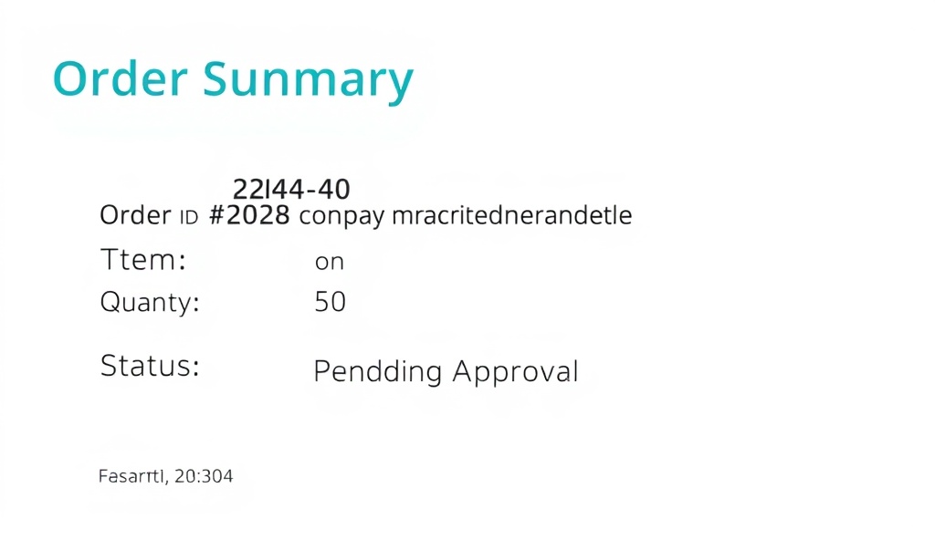 Recent order summary card showing merchandise order status