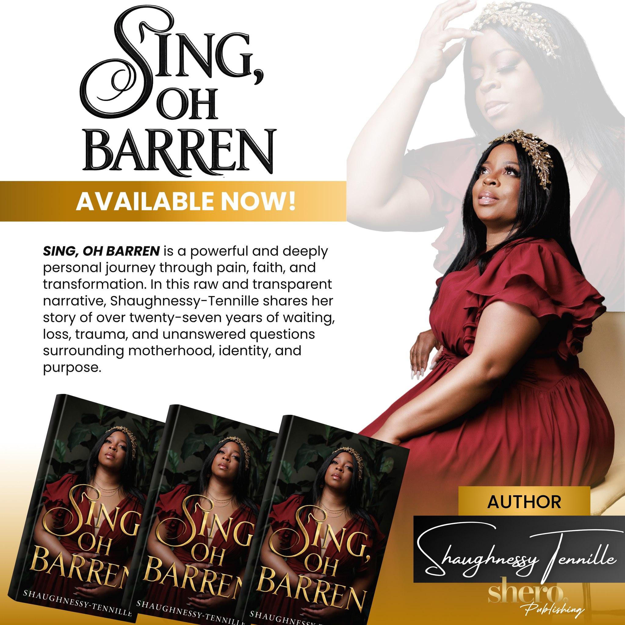 Sing, Oh Barren book promotion featuring author Shaughnessy Tennille