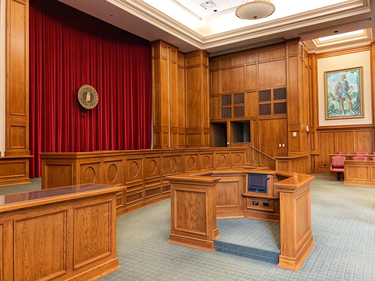 OKC law school courtroom