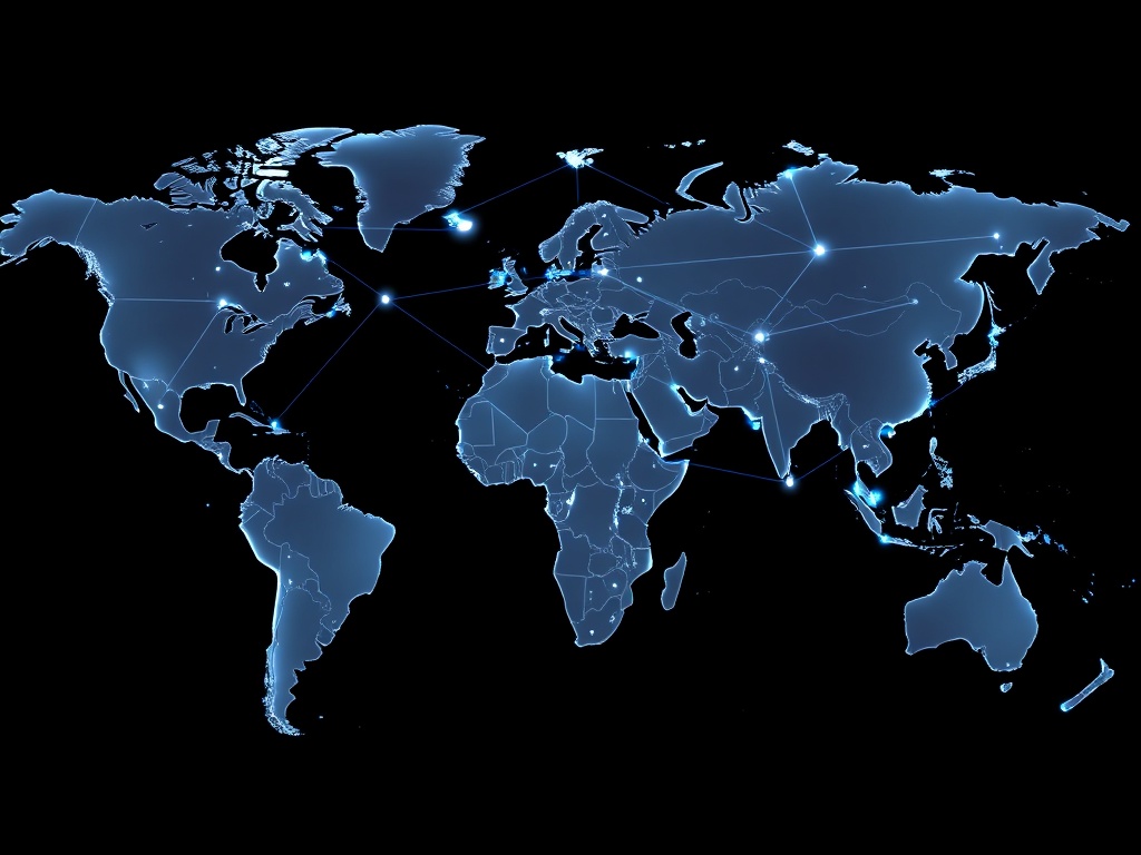 Global network visualization