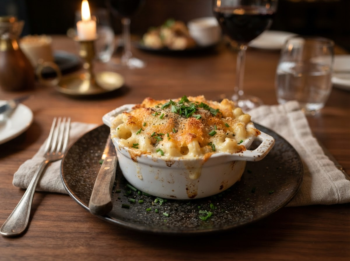 Creamy baked mac and cheese side dish