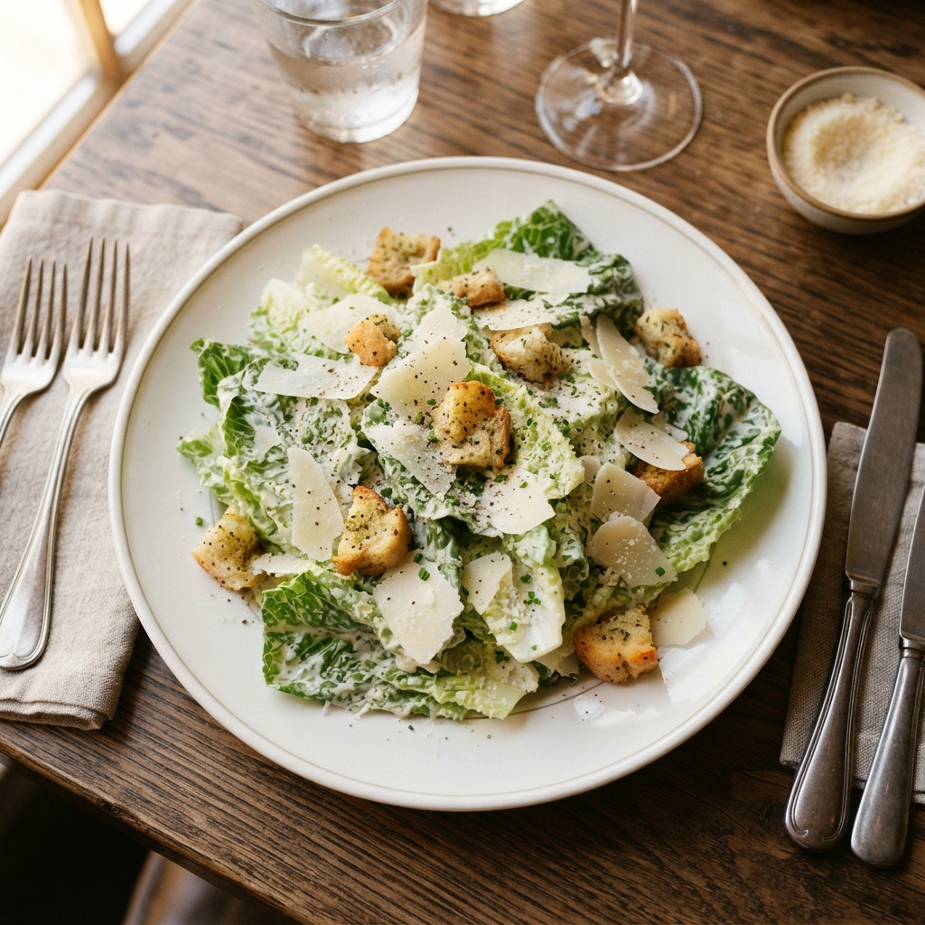 Classic Caesar salad appetizer