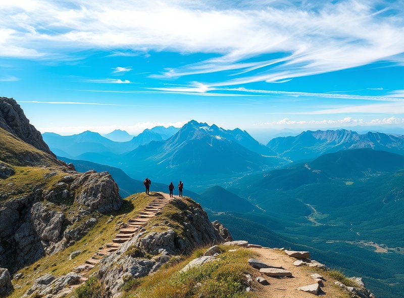 Scenic mountain landscape
