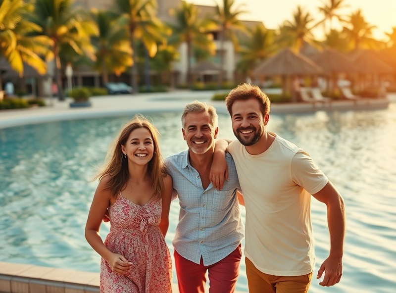 Happy family on vacation