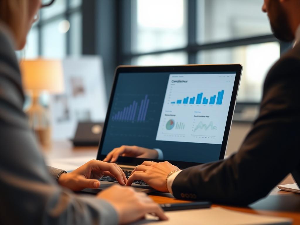 A close up shot of a professional consultant engaging in