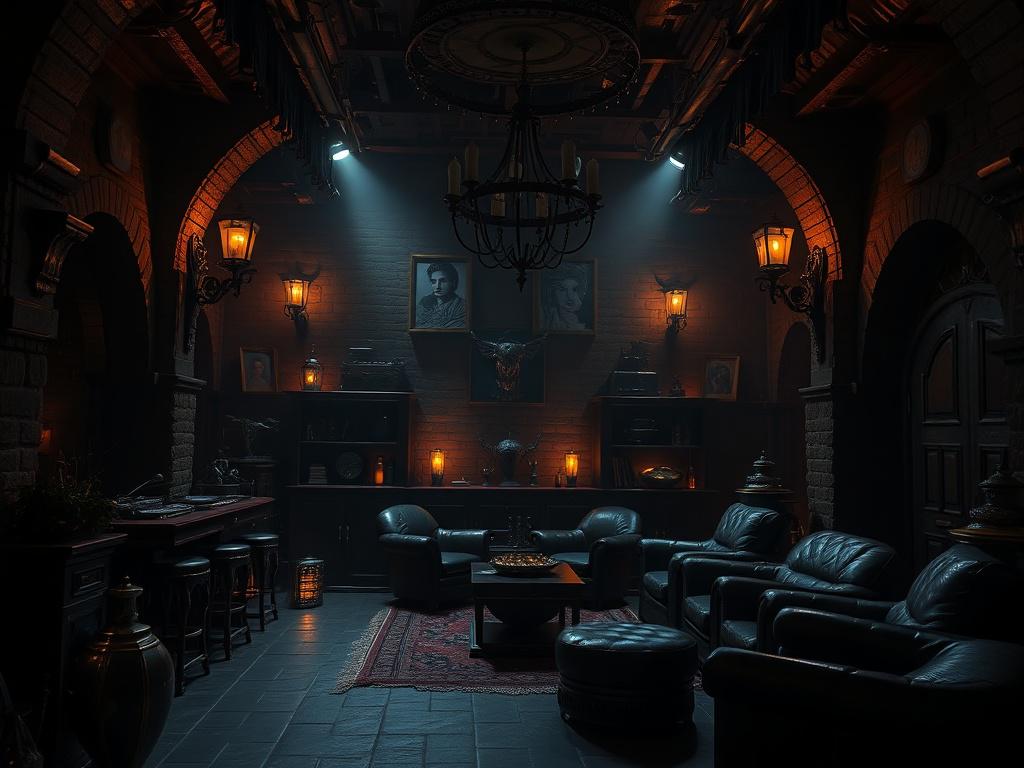 A beautifully designed dungeon interior featuring high end BDSM equipment