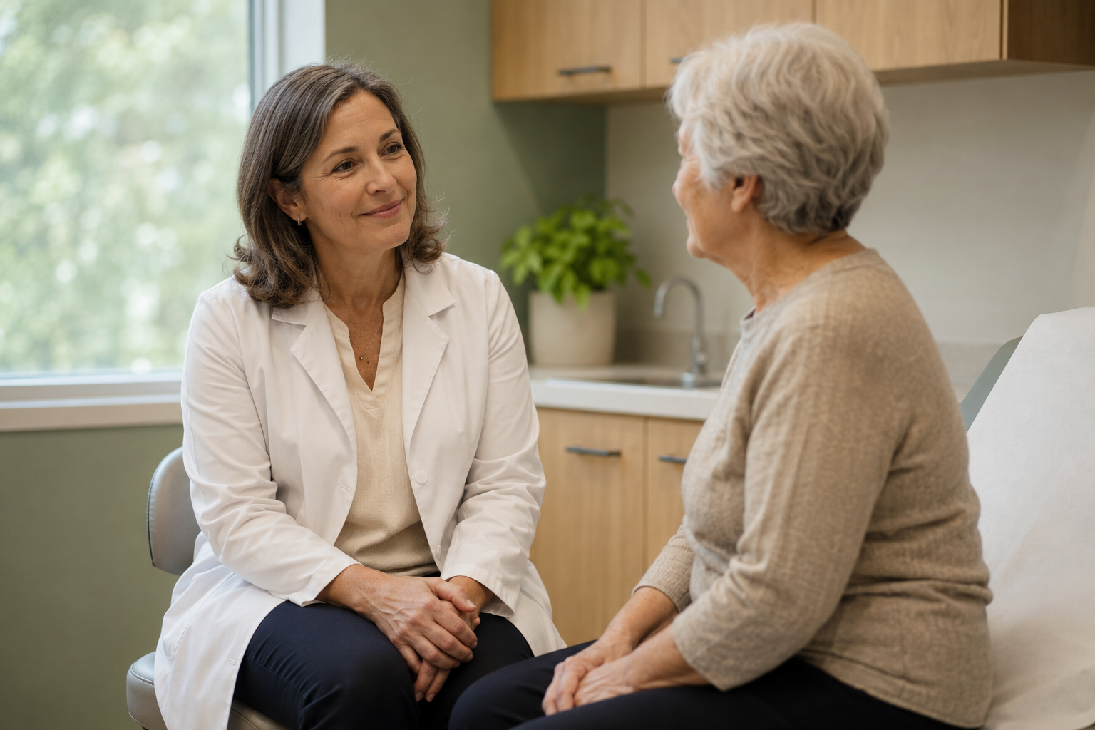 Doctor with a patient at Maple Grove Primary Care