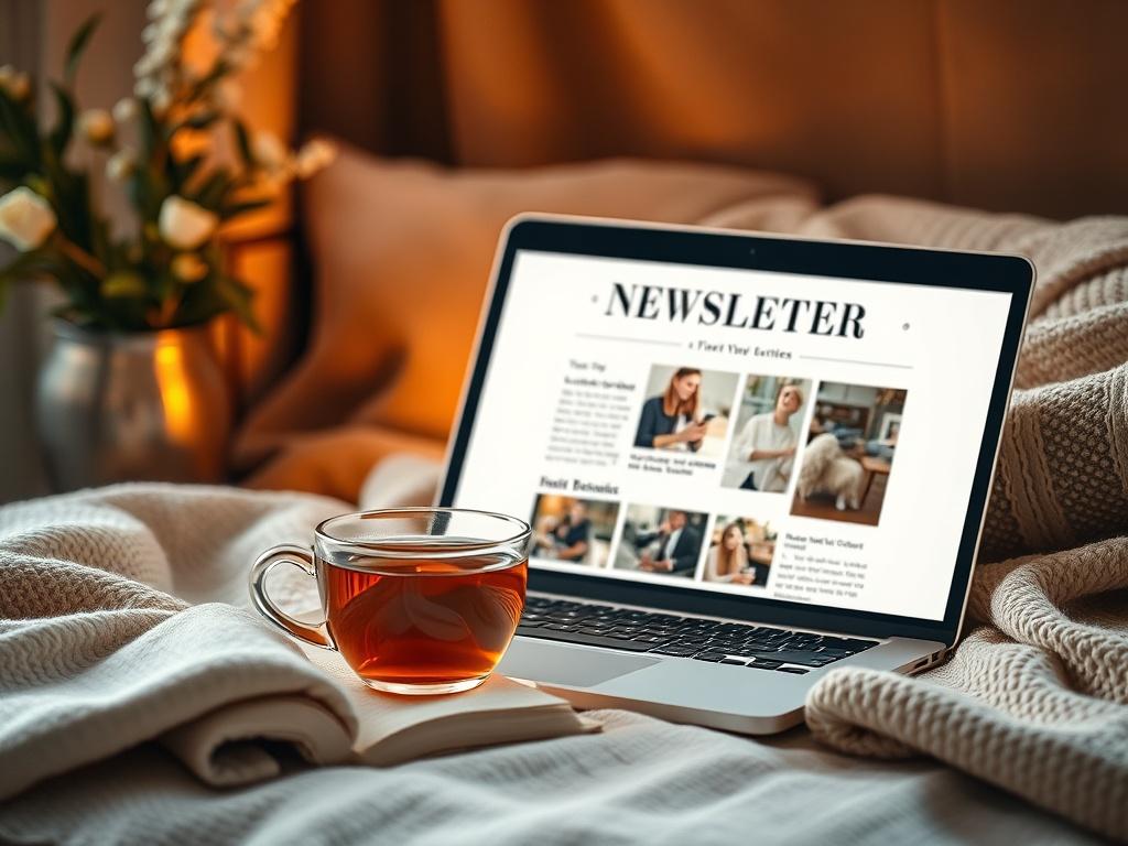 A cozy reading nook with a cup of tea and