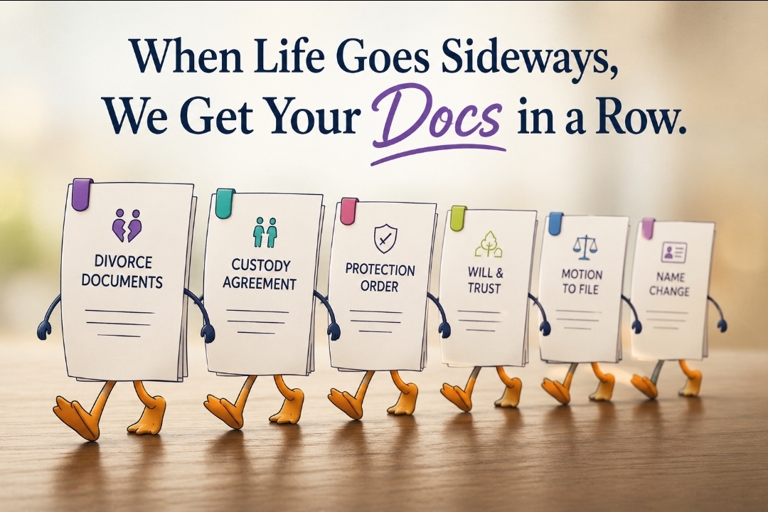 When Life Goes Sideways, We Get Your Docs in a Row