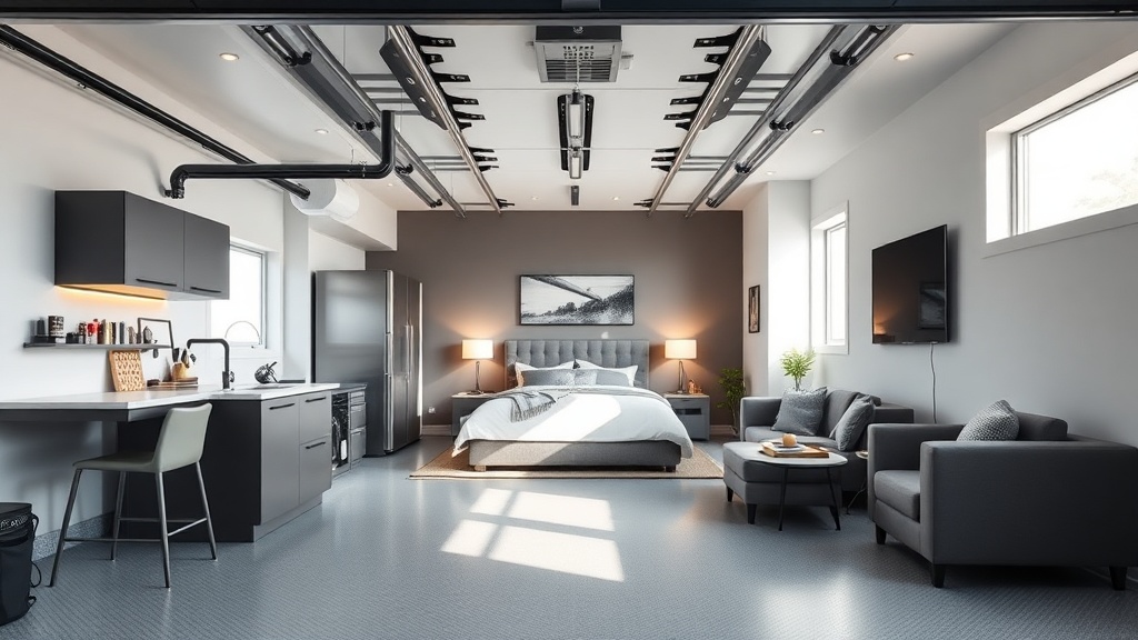 Modern garage suite
