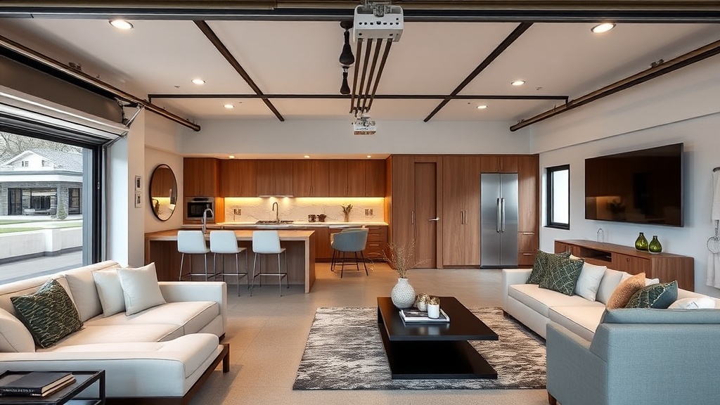 Luxury garage suite
