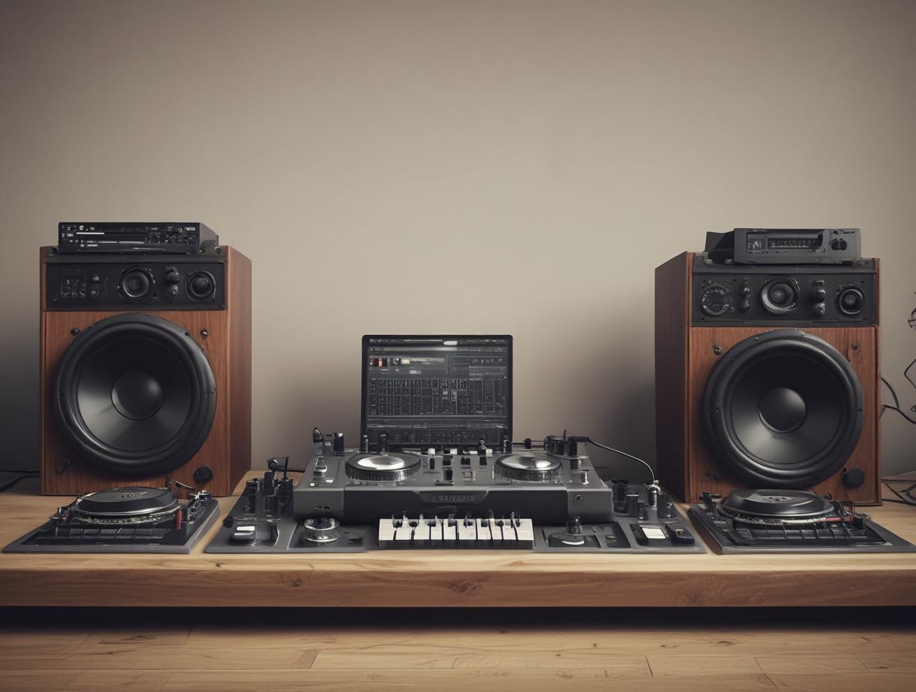 DJ music studio