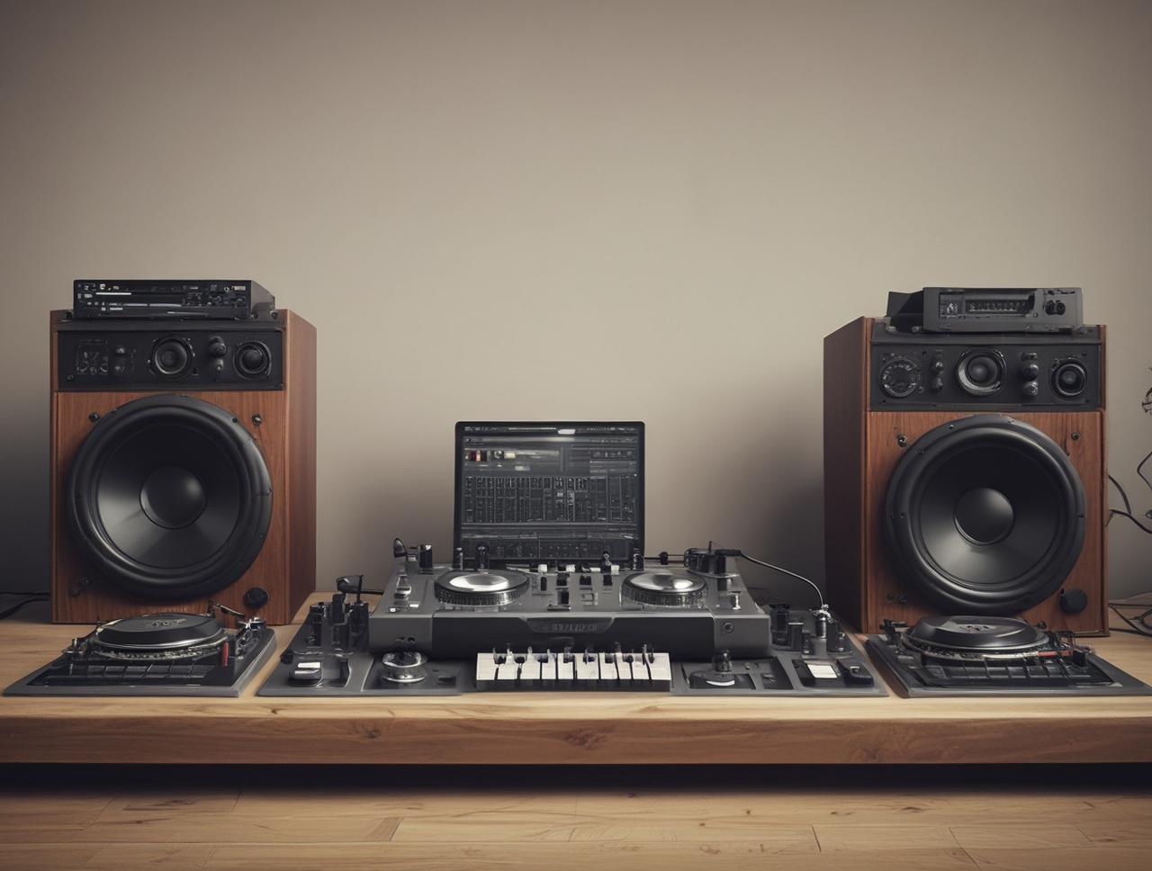 DJ music studio