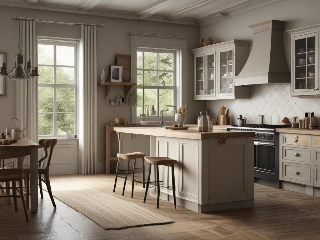 classic kitchen, wooden finishes, traditional design