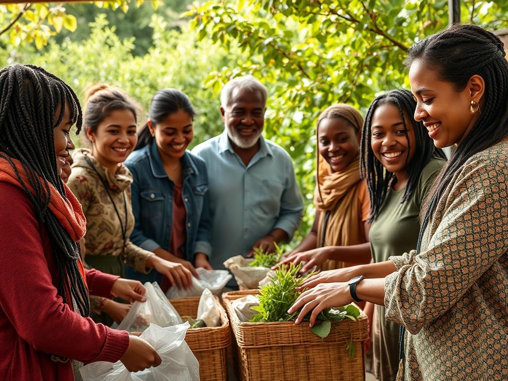 A realistic high resolution of a diverse group of individuals