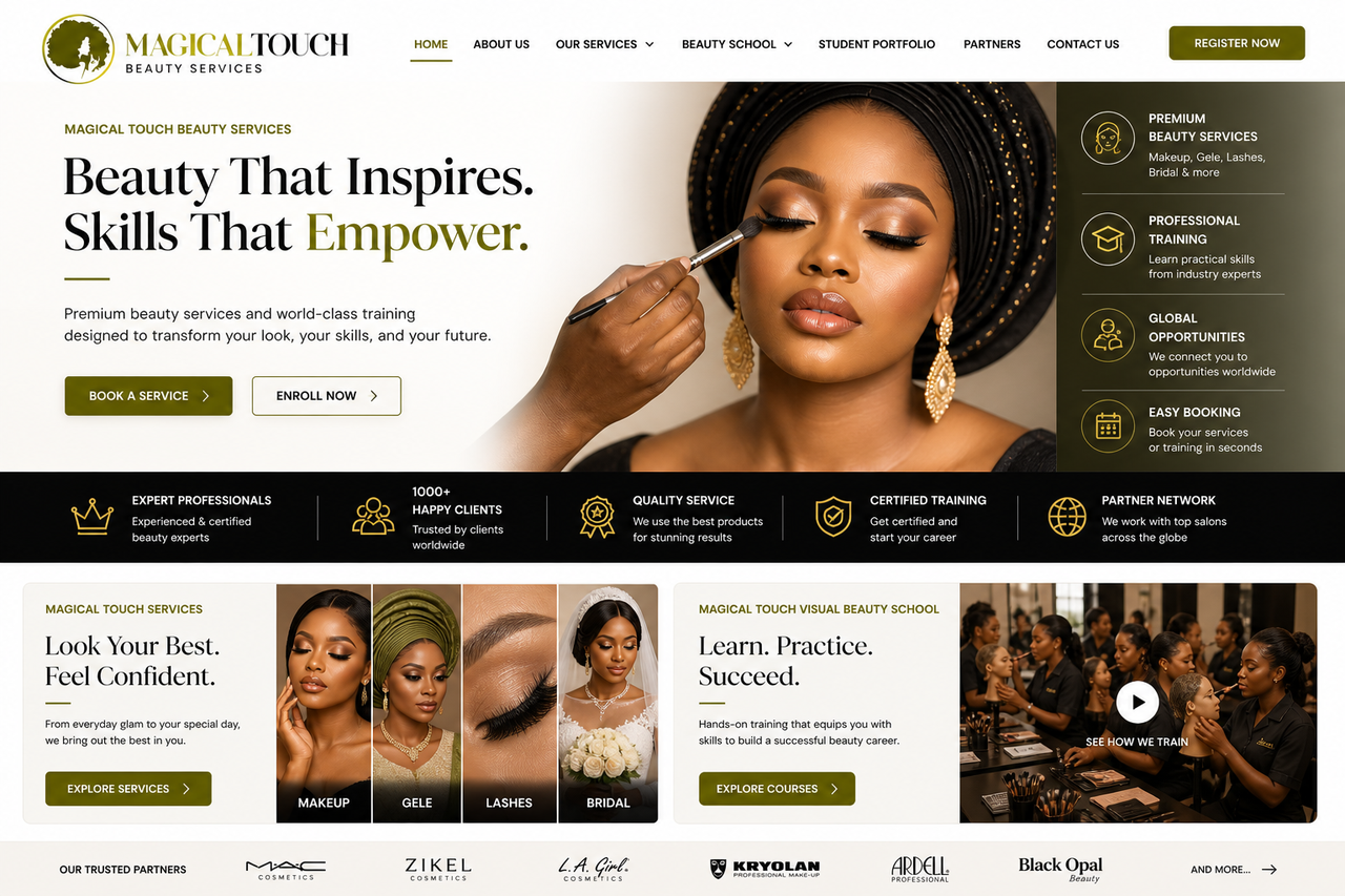 Beauty training classroom