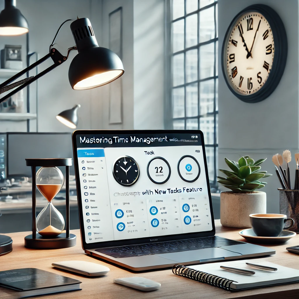dall·e 2025-01-24 00.09.06 - a professionally photographed studio-style image for a guide titled 'mastering time management with chatgpt's new tasks feature.' the image should fea.webp