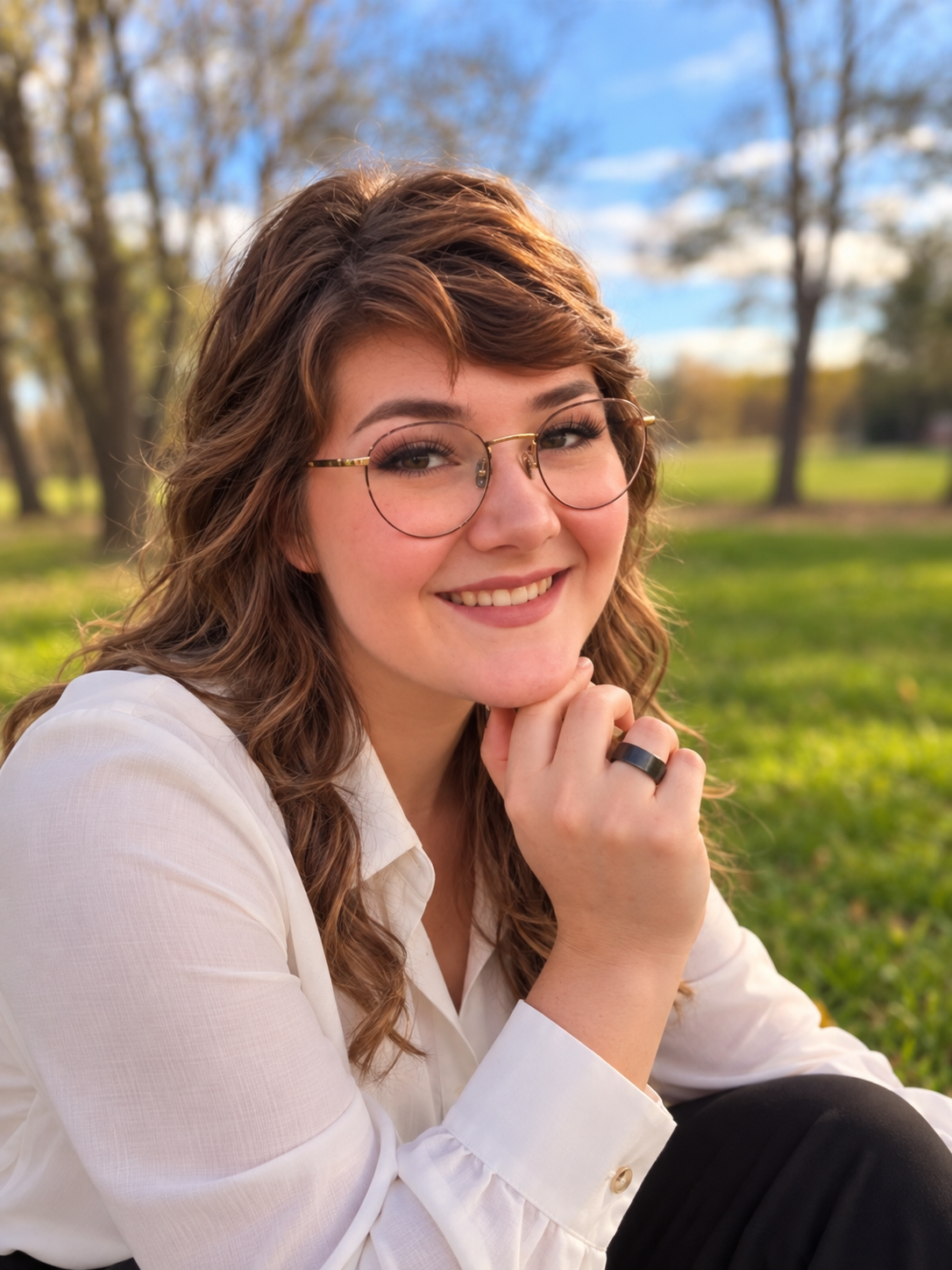 Hanna Richmond smiling outdoors