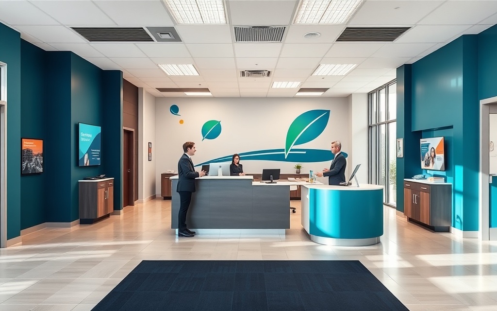 Modern Vibe Credit Union branch location interior