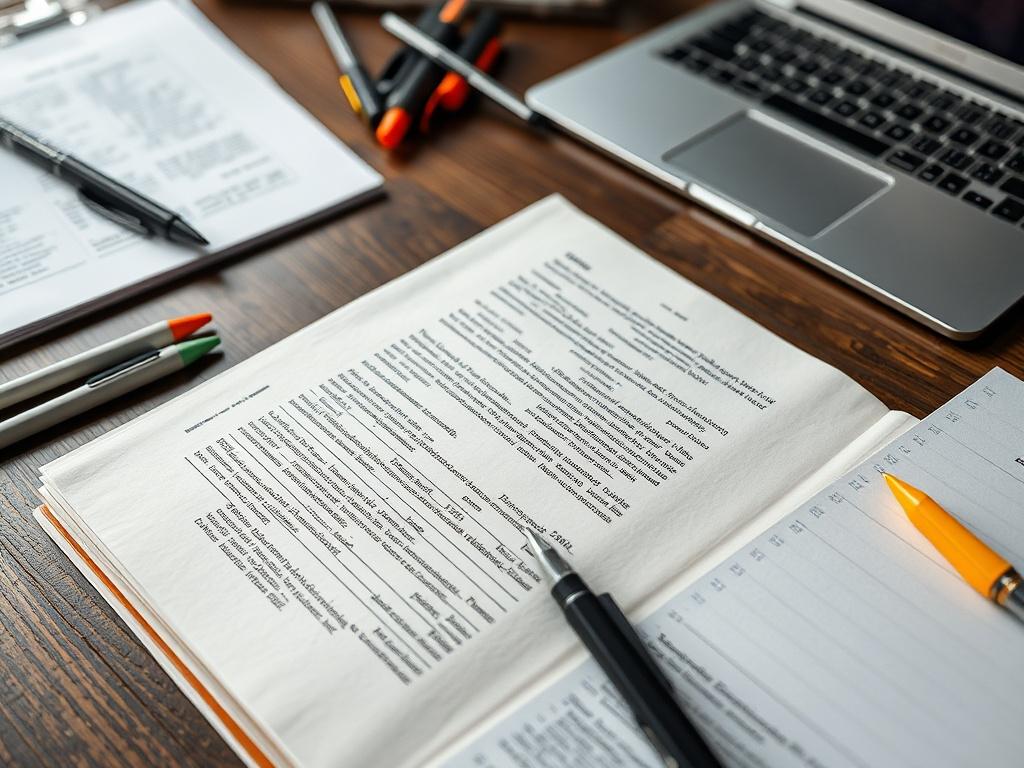 A close up shot of a manuscript lying on a