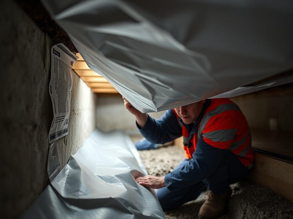 A close up shot of a technician installing a vapor