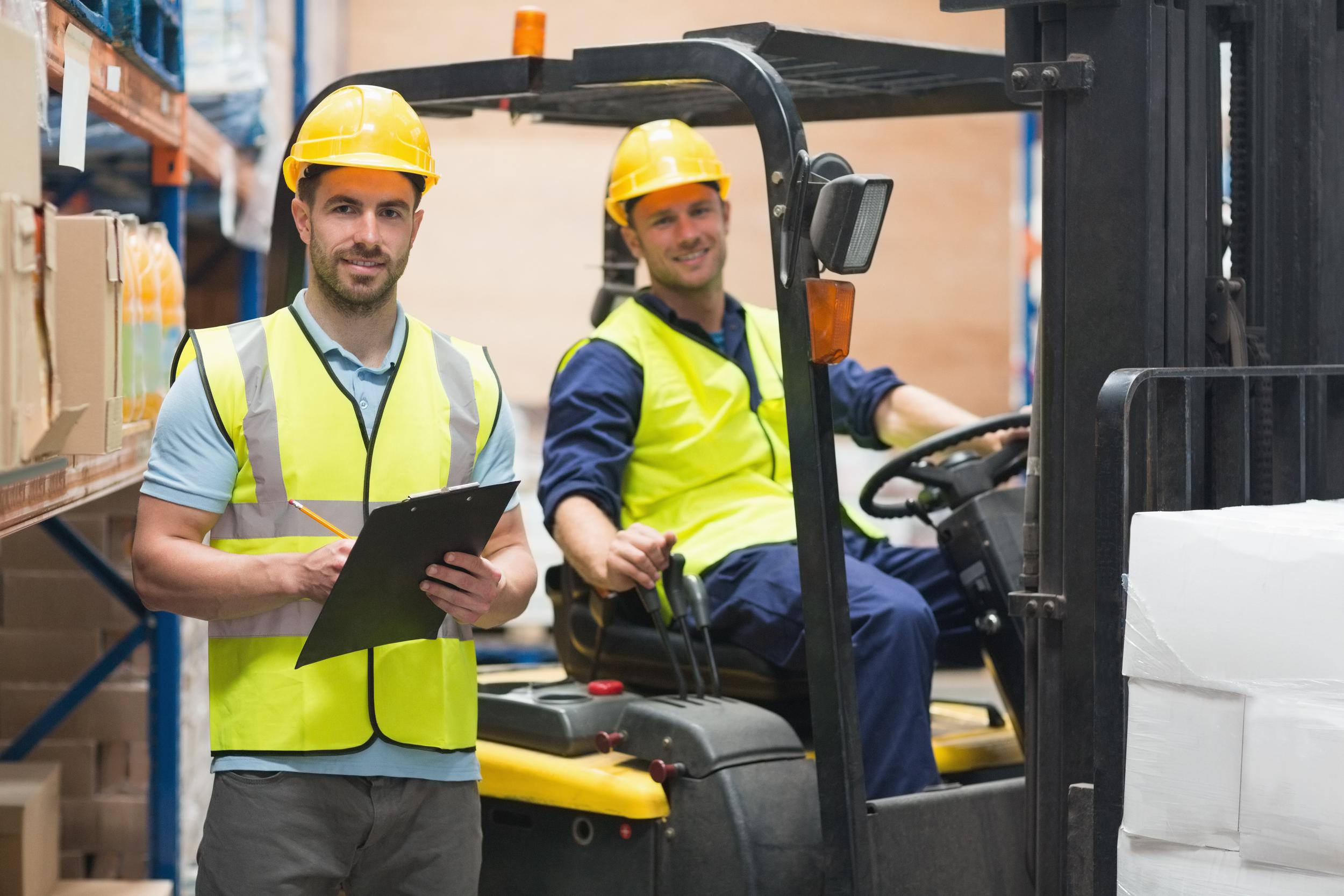 qualifed forklift operators at Action Logistix