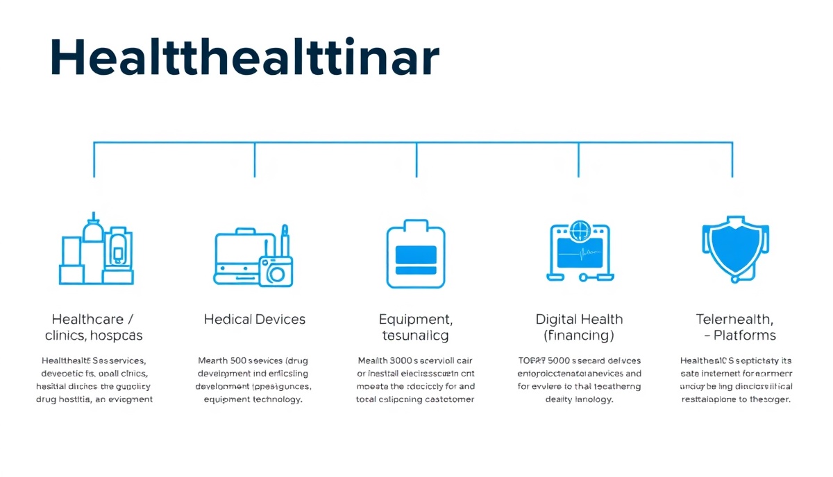 Five Types of Healthcare Businesses: Healthcare Services, Pharmaceuticals, Medical Devices, Health Insurance, Digital Health
