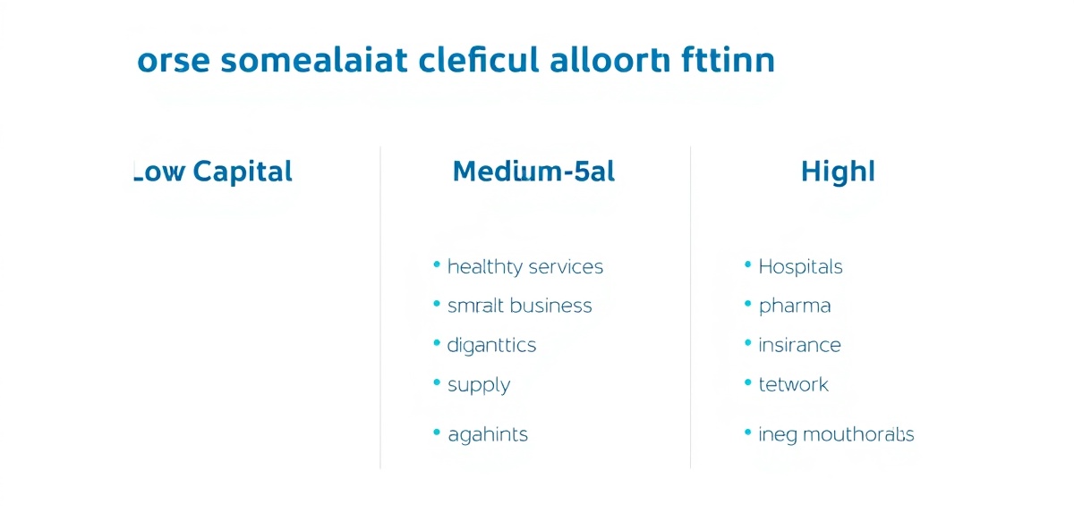 Capital paths comparison: Low, Medium, High capital healthcare business models