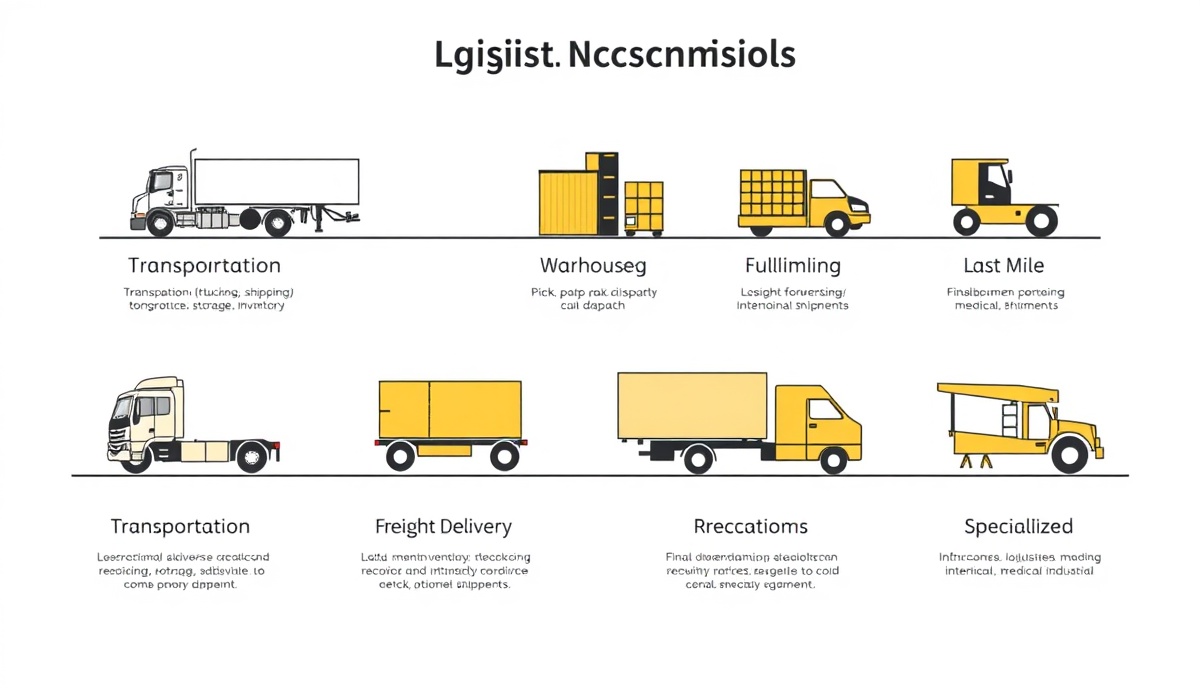 Six Types of Logistics: Transportation, Warehousing, Fulfillment, Last-Mile Delivery, Freight Forwarding, Specialized Logistics