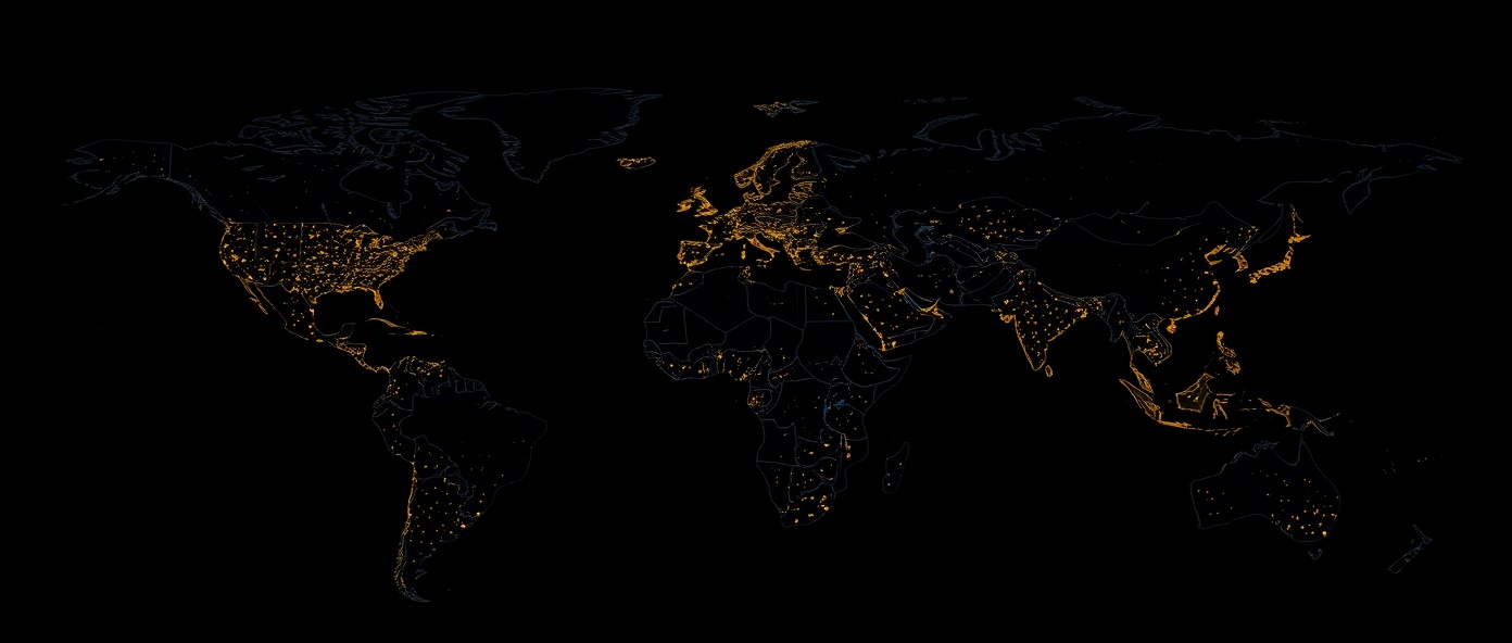 Global network visualization