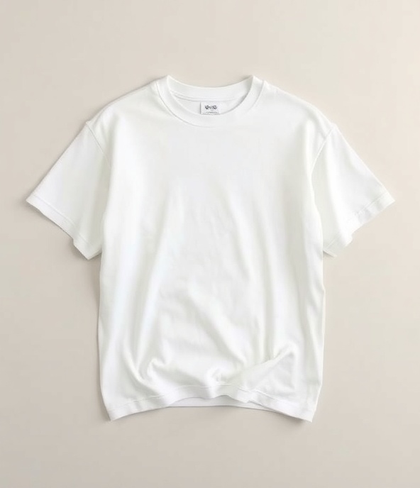 Clean white oversized t-shirt