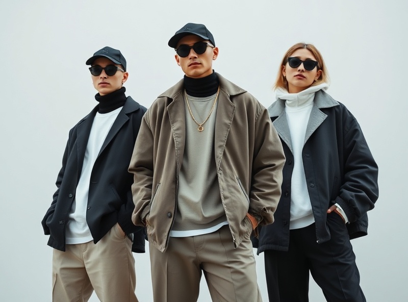 Modern minimal luxury fashion lookbook