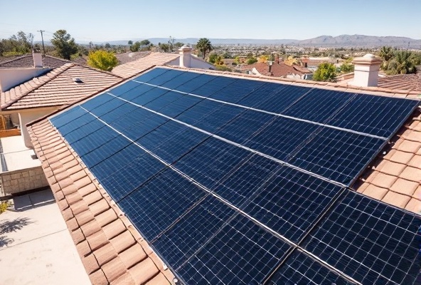 Modern home solar array