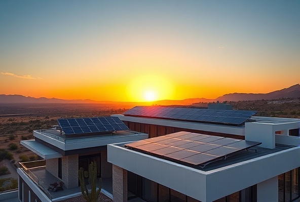 Luxury home solar installation