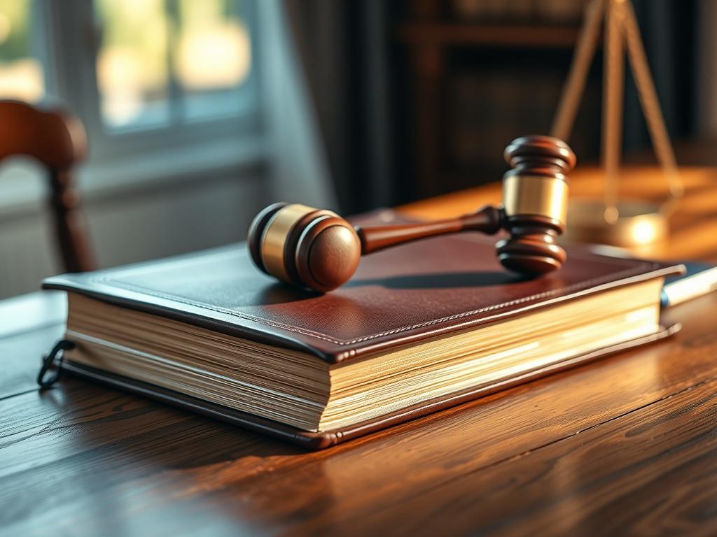 A close up shot of a legal book and a