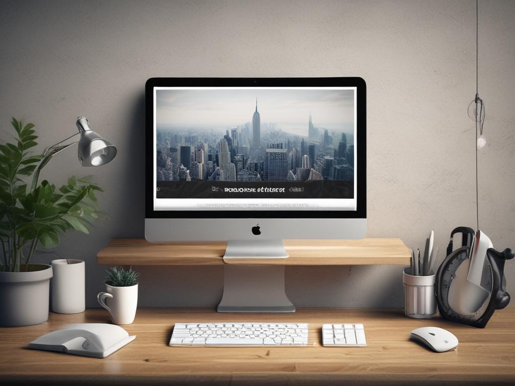 A high resolution of a beautifully arranged workspace with a