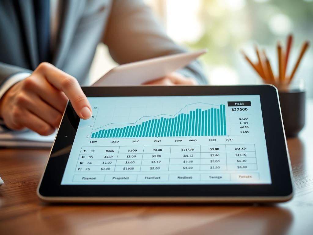 A hyper realistic close up of a transparent pricing chart