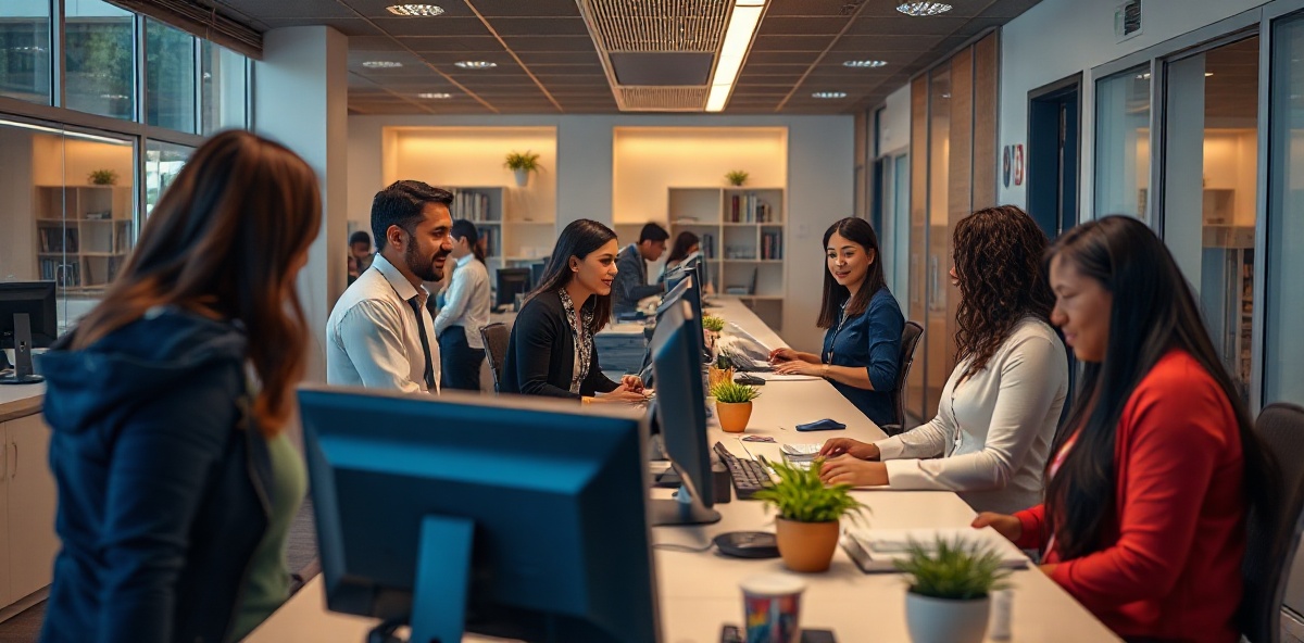 Equipo profesional de atención al cliente en Guardian Bloom Multiservices
