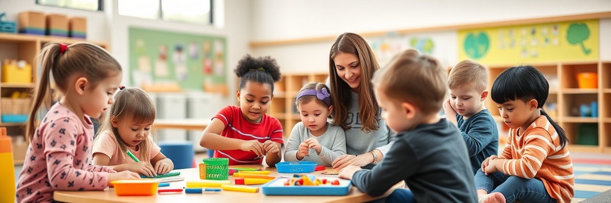 Students in hands-on learning activity