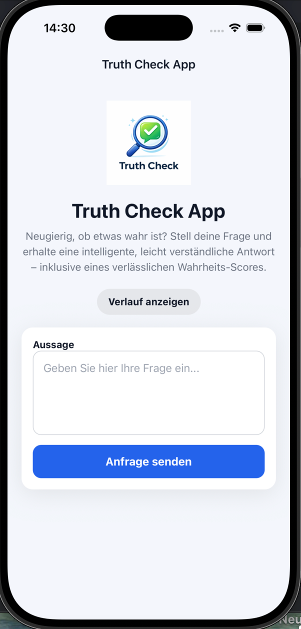 Truth Check App screenshot