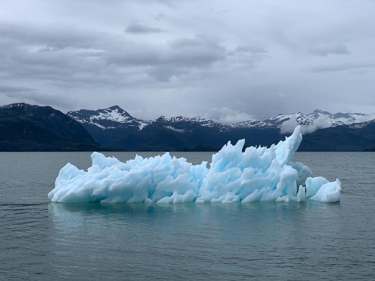 A gorgeous iceburg from the Colombia Glacier. Photo taken from my sailboat in Prince William Sound, Alaska. 