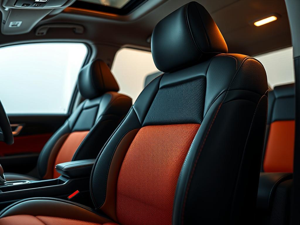 A hyper realistic close up shot of a stylish car