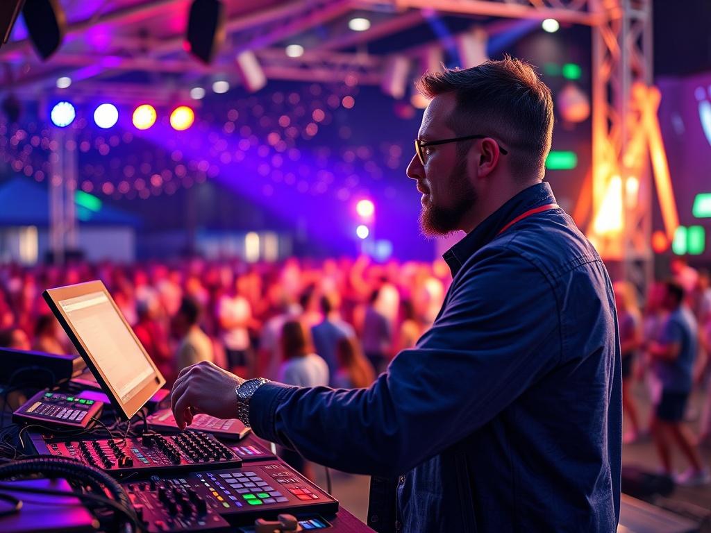 A close up shot of a vibrant event planner coordinating