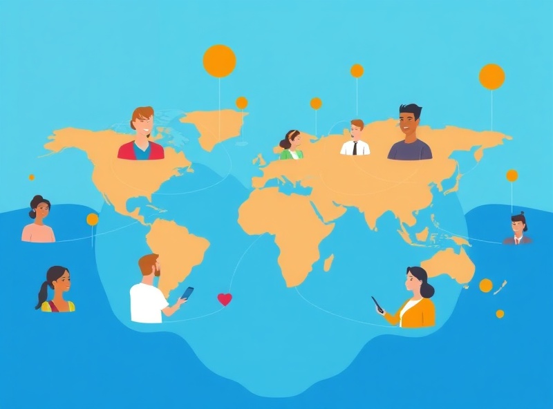 Travel pool concept illustration