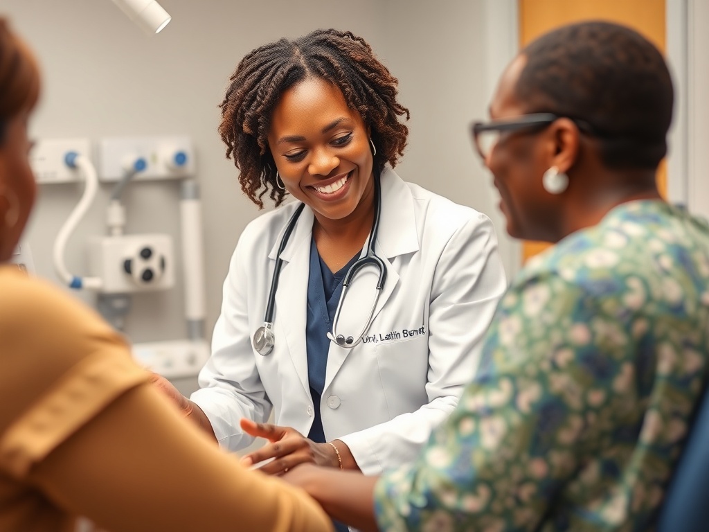 Dr. Lathonia Bennett providing professional healthcare with compassion and expertise