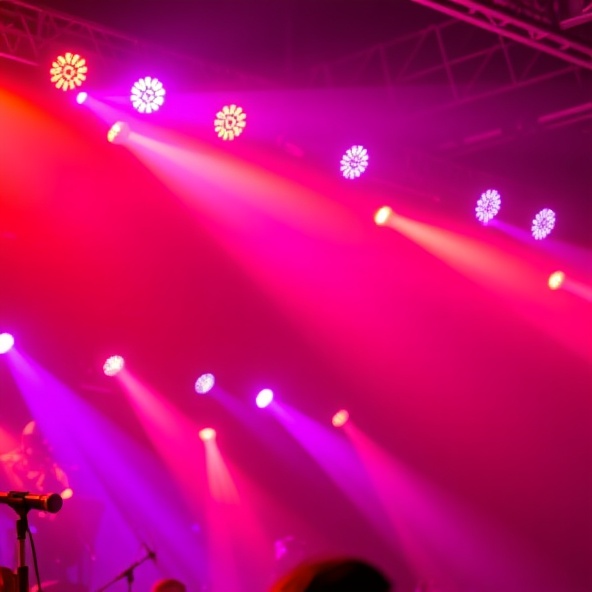 Vibrant stage lighting