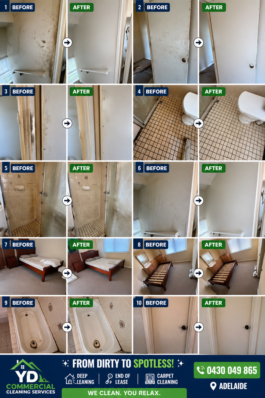 Spotless rental property meeting landlord inspection standards after professional bond cleaning Adelaide
