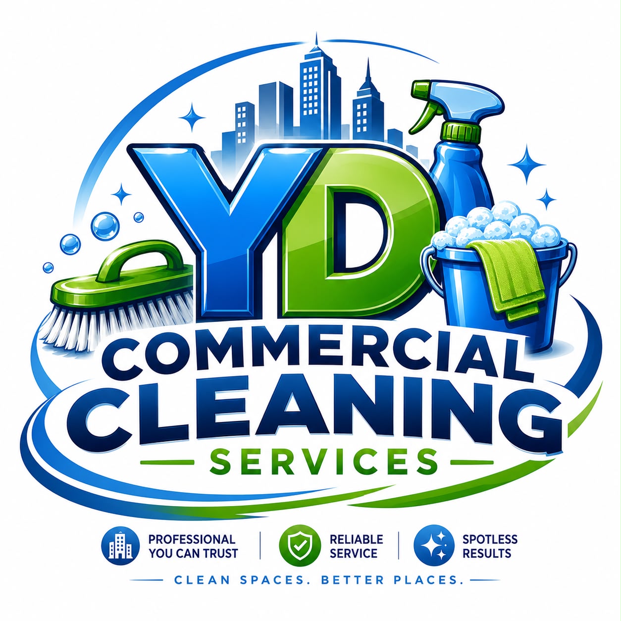 YD Commercial Cleaning Services Logo